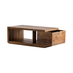 Coffee table with sliding drawers